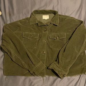 American eagle green corduroy jacket